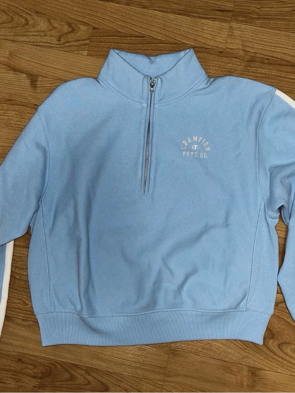 Champion Sky Blue Reverse Weave Quarter-Zip Sweatshirt